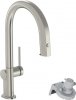 Hansgrohe Aqittura M91 Bateria kuchenna z wyciąganą wylewką z filtrem stal szlachetna szczotkowana 76826800